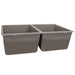 Nantucket Sinks 50/50 Double Bowl Undermount Granite Composite