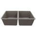 Nantucket Sinks 50/50 Double Bowl Undermount Granite Composite