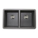 Nantucket Sinks 50/50 Double Bowl Undermount Granite Composite