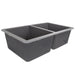 Nantucket Sinks 50/50 Double Bowl Undermount Granite Composite