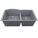 Nantucket Sinks 60/40 Double Bowl Undermount Granite Composite