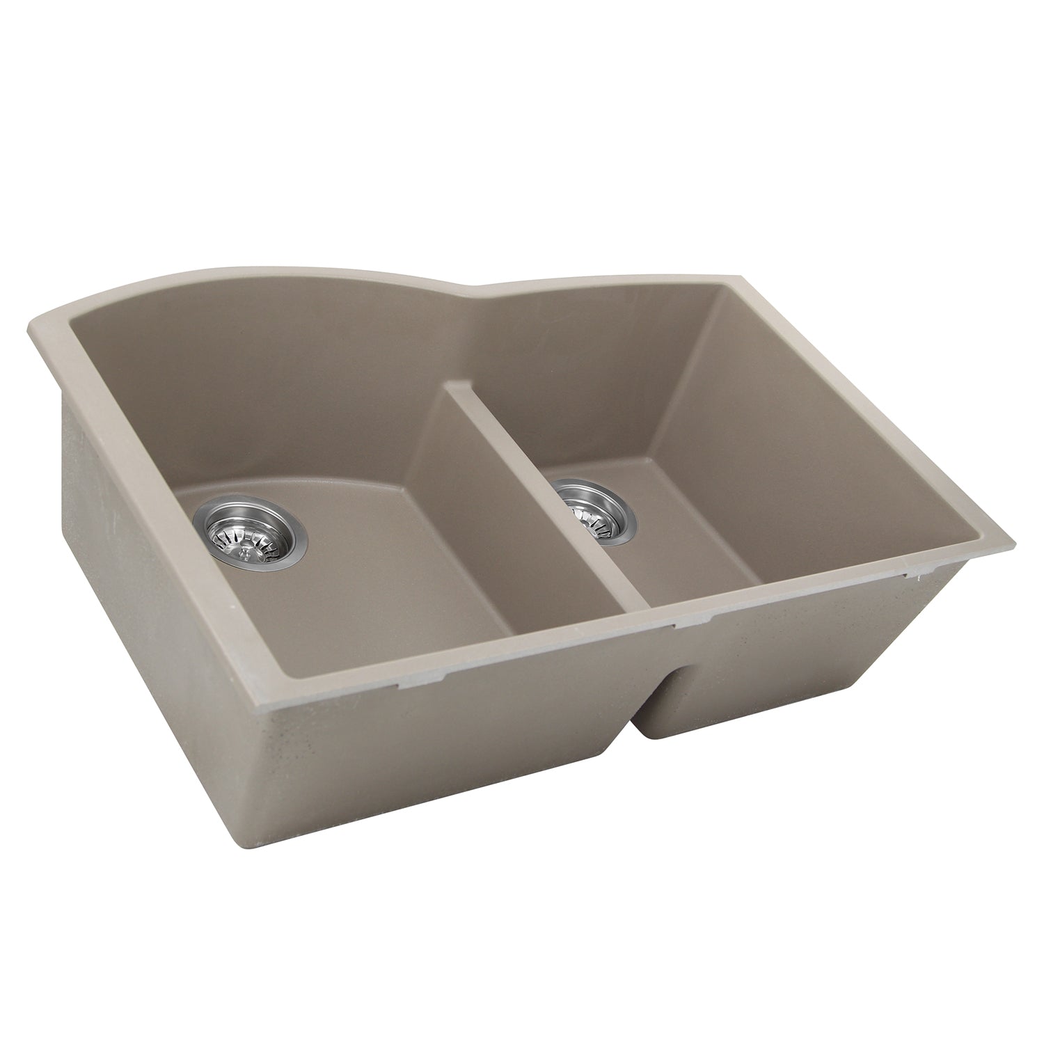 Nantucket Sinks 60/40 Double Bowl Undermount Granite Composite