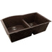 Nantucket Sinks 60/40 Double Bowl Undermount Granite Composite