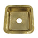 Nantucket Sinks Bright Hammered Brass 17" Undermount Bar Sink