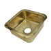 Nantucket Sinks Bright Hammered Brass 17" Undermount Bar Sink