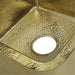 Nantucket Sinks Bright Hammered Brass 17" Undermount Bar Sink
