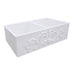 Nantucket Sinks Double Bowl Farmhouse Fireclay Sink with Filigree Apron