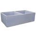 Nantucket Sinks Double Bowl Farmhouse Fireclay Sink with Shabby Sugar Finish