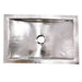 Nantucket Sinks Hand Hammered Stainless Steel Rectangle Undermount Bathroom Sink