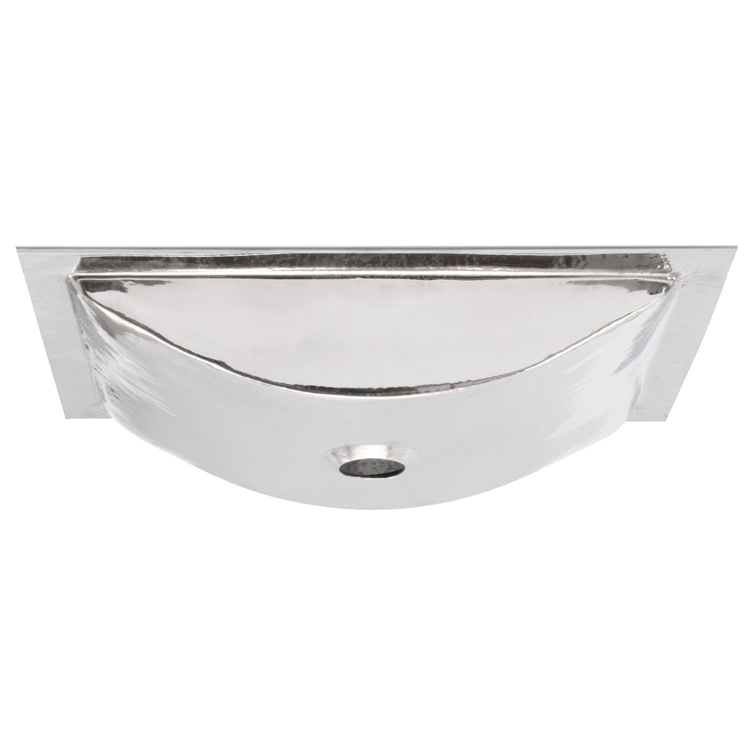 Nantucket Sinks Hand Hammered Stainless Steel Rectangle Undermount Bathroom Sink