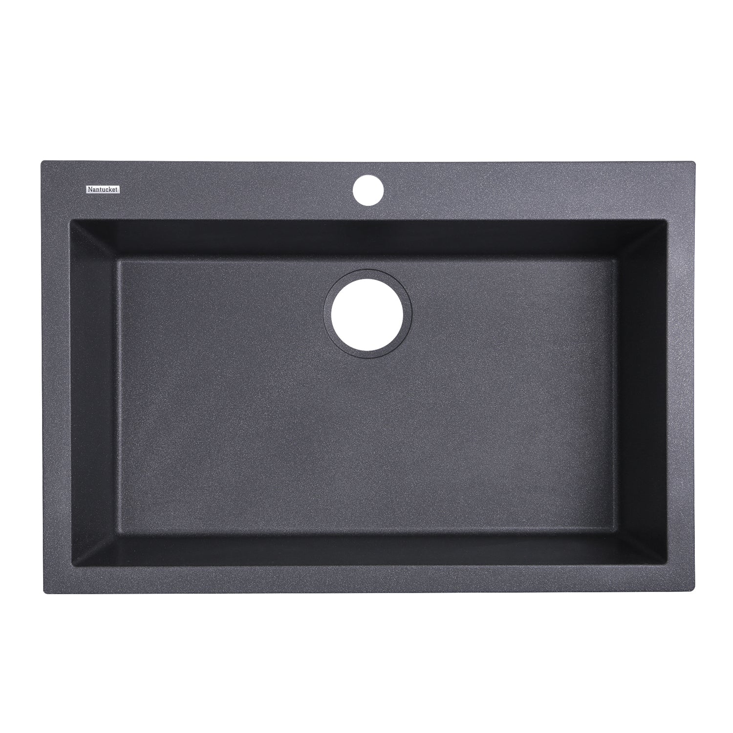 Nantucket Sinks Large Single Bowl Dual-Mount Granite Composite Sinks