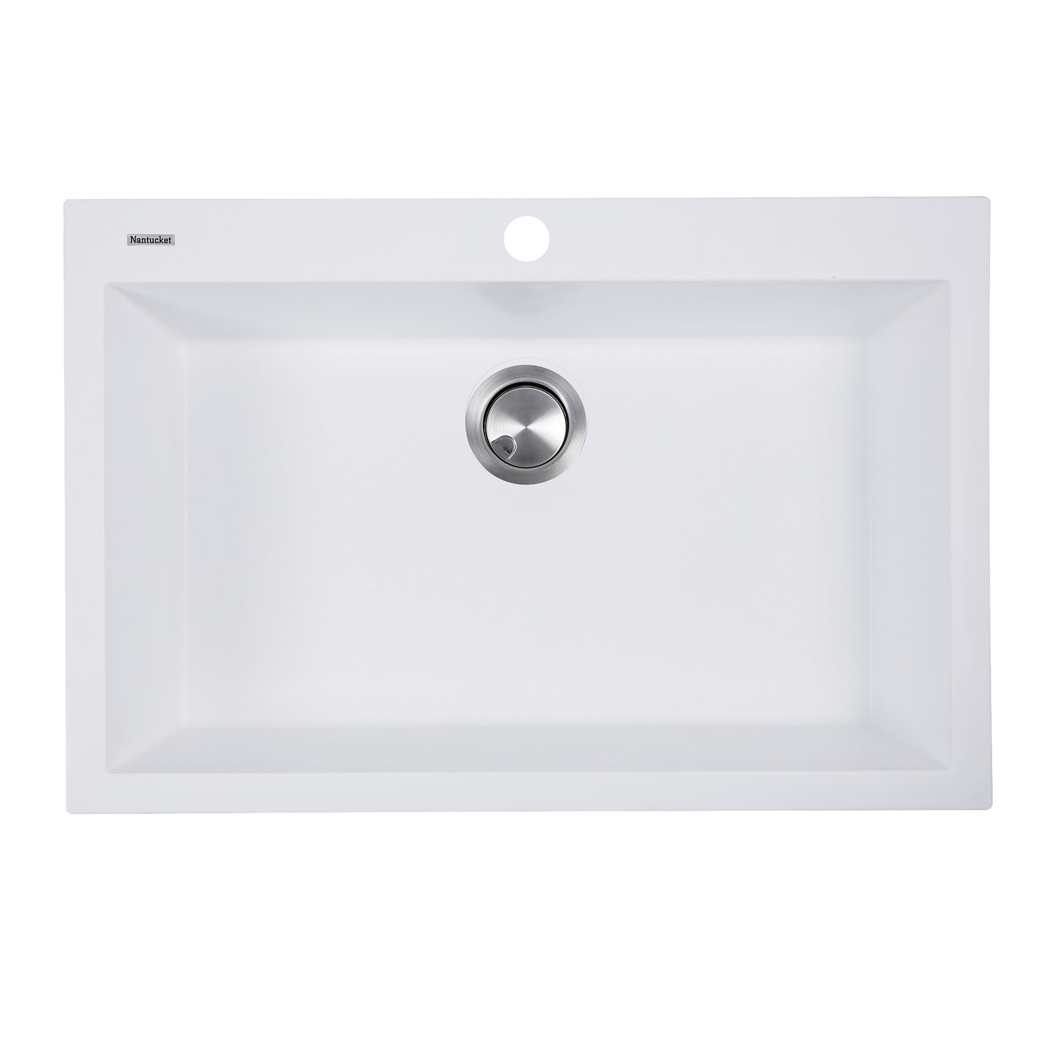 Nantucket Sinks Large Single Bowl Dual-Mount Granite Composite Sinks