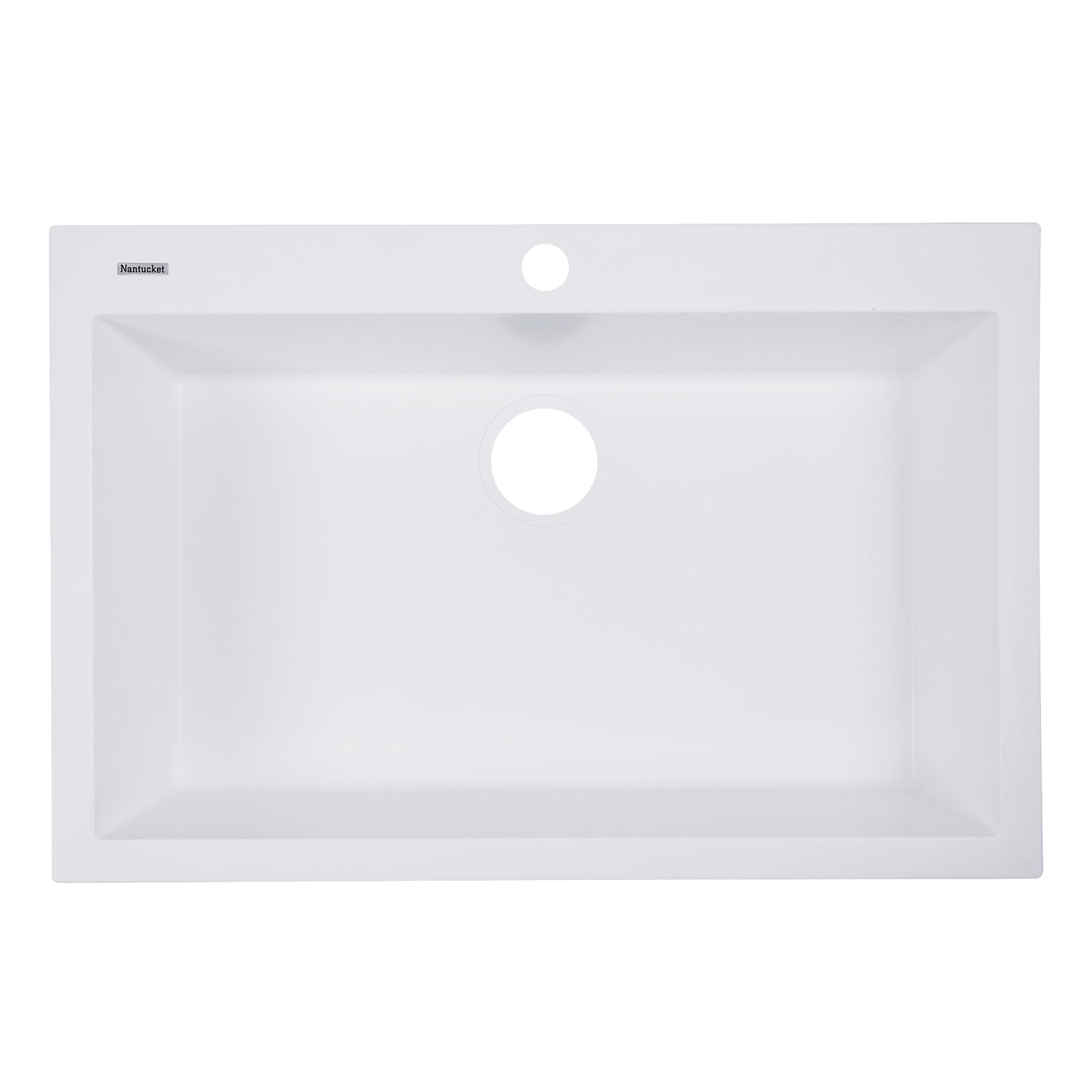 Nantucket Sinks Large Single Bowl Dual-Mount Granite Composite Sinks