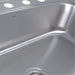 Nantucket Sinks NS3322-8 33" Large Rectangle Single Bowl 18 Gauge Stainless Steel Drop in Kitchen Sink