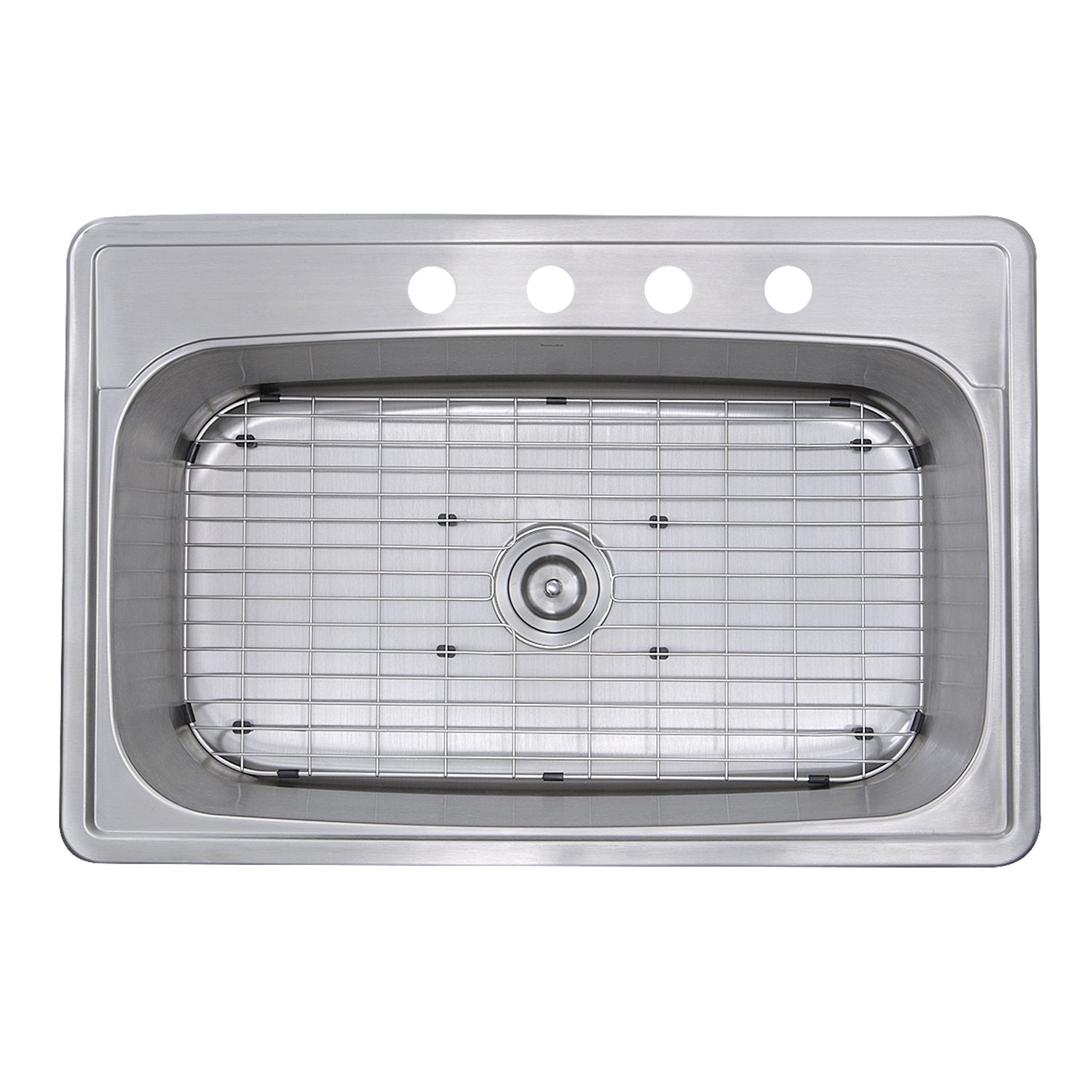 Nantucket Sinks NS3322-8 33" Large Rectangle Single Bowl 18 Gauge Stainless Steel Drop in Kitchen Sink