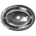 Nantucket Sinks OVS 17.75-Inch x 13.75-Inch Hand Hammered Stainless Steel Oval Undermount Bathroom Sink