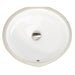 Nantucket Sinks Oval Undermount Ceramic Sink in White UM-16CW