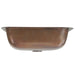 Nantucket Sinks REHC - 17-Inch x 14-Inch Hammered Copper Rectangle Undermount Bathroom Sink, 1.5-Inch Drain