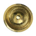 Nantucket Sinks RLB - 16.5-Inch Hammered Brass Round Undermount Bathroom Sink with Overflow