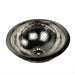 Nantucket Sinks RLN-OF - 16.5-Inch Hand Hammered Brass Round Undermount Bathroom Sink, Nickel Plated Finish, with Overflow