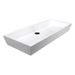 Nantucket Sinks Rectangle White Glacier Stone Sink NS-GSTR36