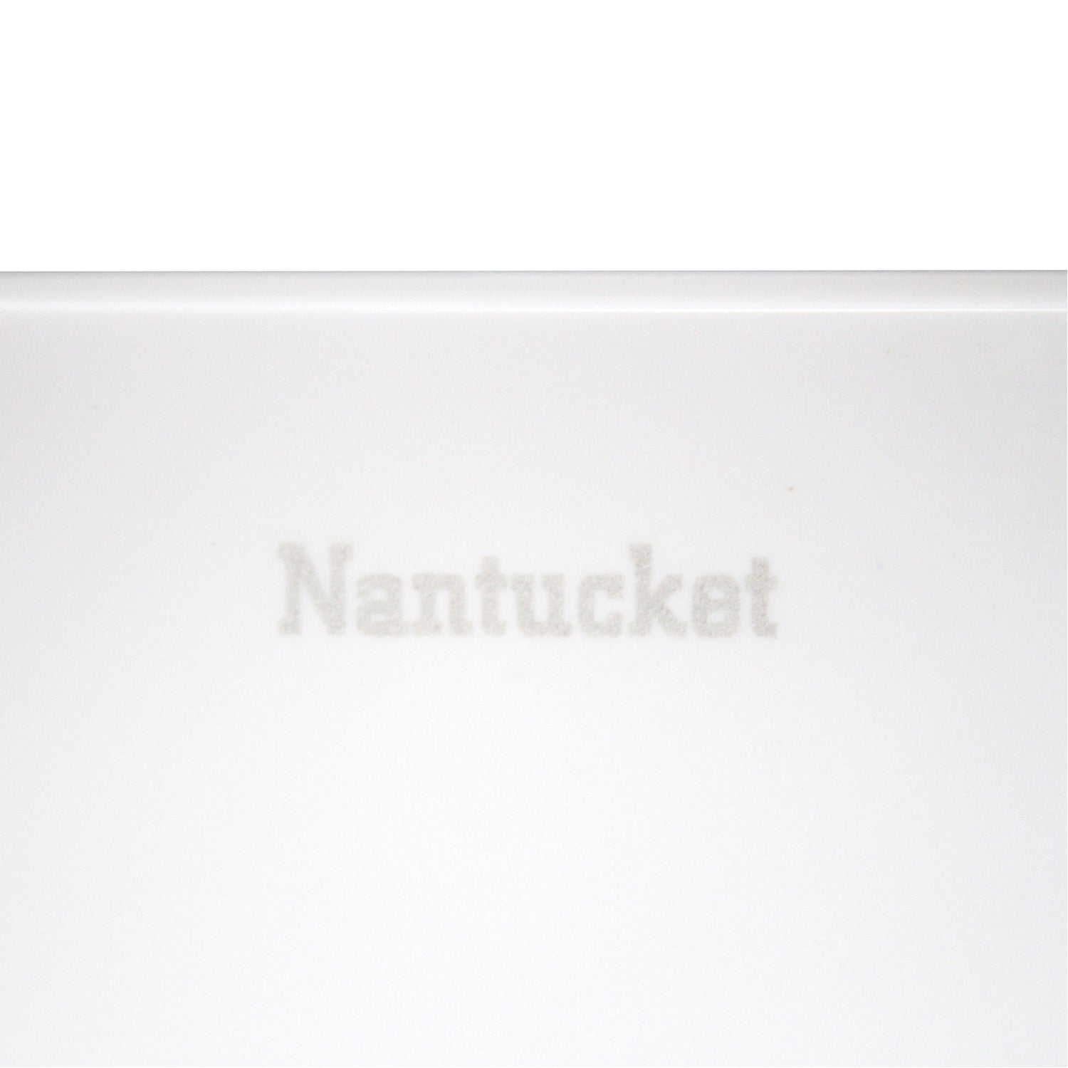 Nantucket Sinks Rectangle White Glacier Stone Sink NS-GSTR36