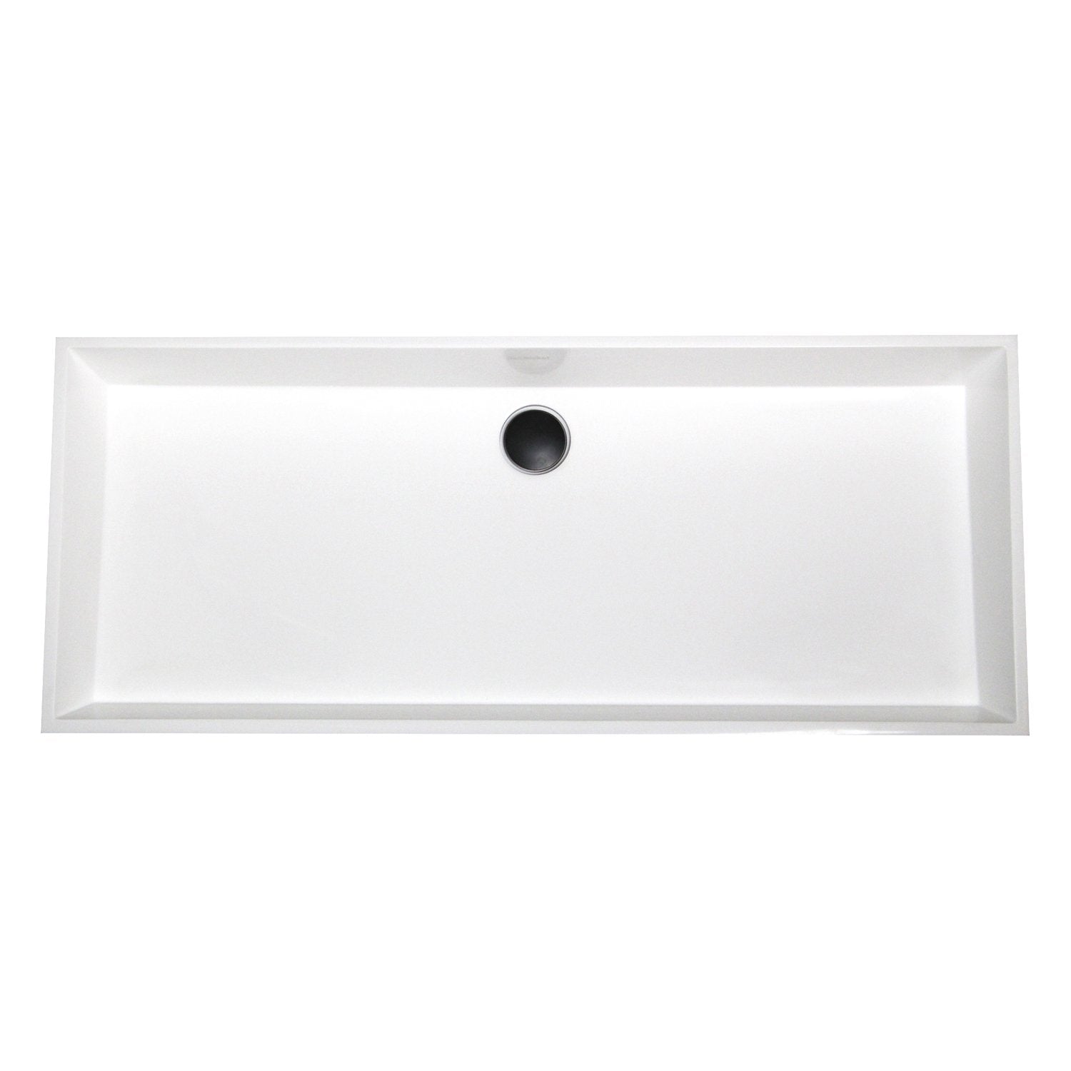 Nantucket Sinks Rectangle White Glacier Stone Sink NS-GSTR36