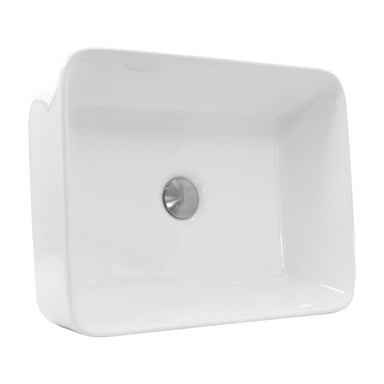 Nantucket Sinks Rectangle White Vessel Sink NSV105