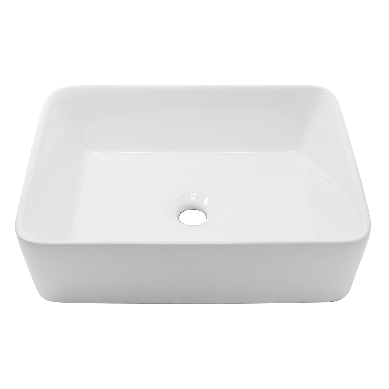 Nantucket Sinks Rectangle White Vessel Sink NSV105