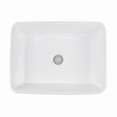 Nantucket Sinks Rectangle White Vessel Sink NSV105