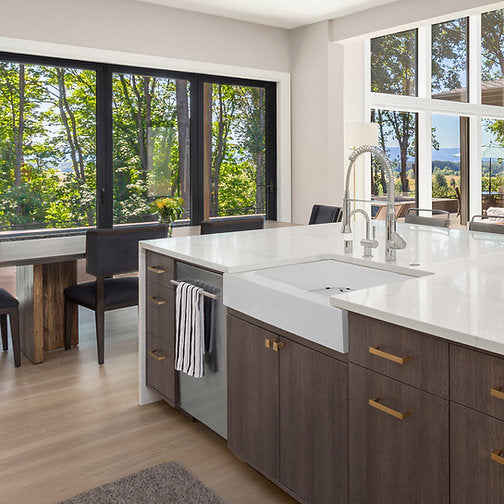 Nantucket Sinks RetroFit Glacier Stone Single Bowl Ezapron Kitchen Sink