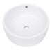 Nantucket Sinks Round White Vessel Sink with Overflow NSV213