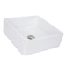 Nantucket Sinks Square White Vessel Sink NSV107A