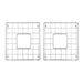 Nantucket Sinks Stainless Steel Bottom Grids Set BG-VC3318D