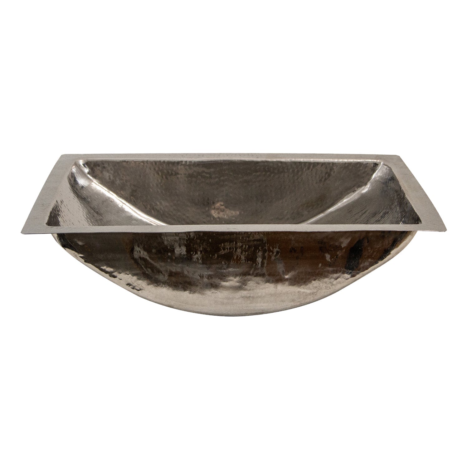 Nantucket Sinks TRS2416 - 23.75-Inch Hand Hammered Stainless Steel Bathroom Sink