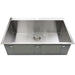 Nantucket Sinks ZR3322-S-16 - 33" Large Rectangle Single Bowl Zero Radius Stainless Steel Drop in Kitchen Sink, 16 Gauge -1 Hole