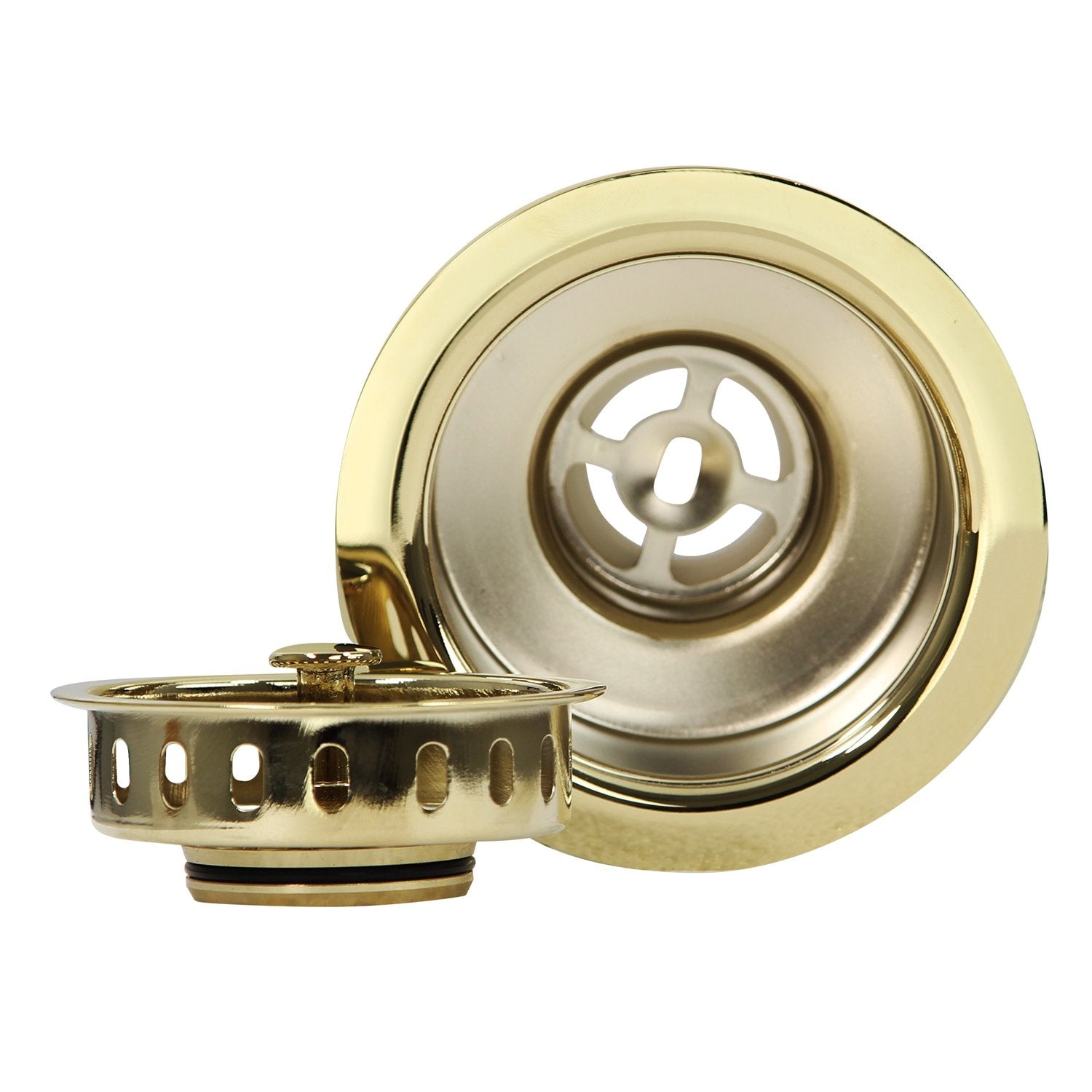 Nantucket Sinks Polished Brass 3.5-Inch Kitchen Sink Drain