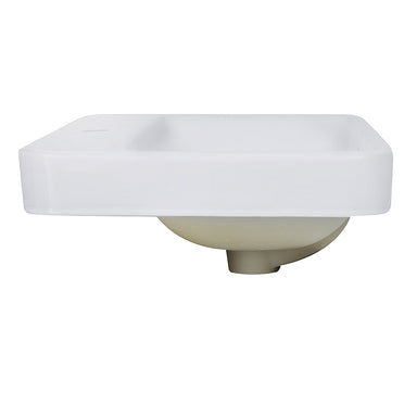 Nantucket Sinks 23-Inch 1-Hole Rectangular Drop-In Ceramic Vanity Sink DI-2317-R1 DirectSinks