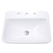 Nantucket Sinks 23-Inch 3-Hole Rectangular Drop-In Ceramic Vanity Sink DI-2317-R8 DirectSinks