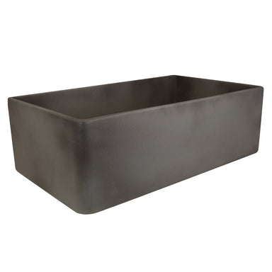 Nantucket Sinks 30" Farmhouse Fireclay Sink with Concrete Finish