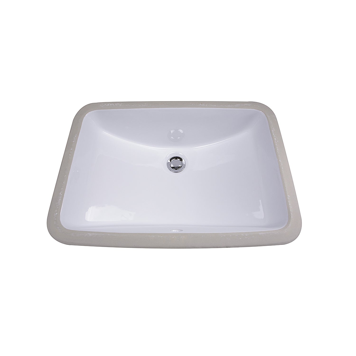 Nantucket Sinks 18 x 12 Glazed Bottom Undermount Rectangle Ceramic Sink in White DirectSinks