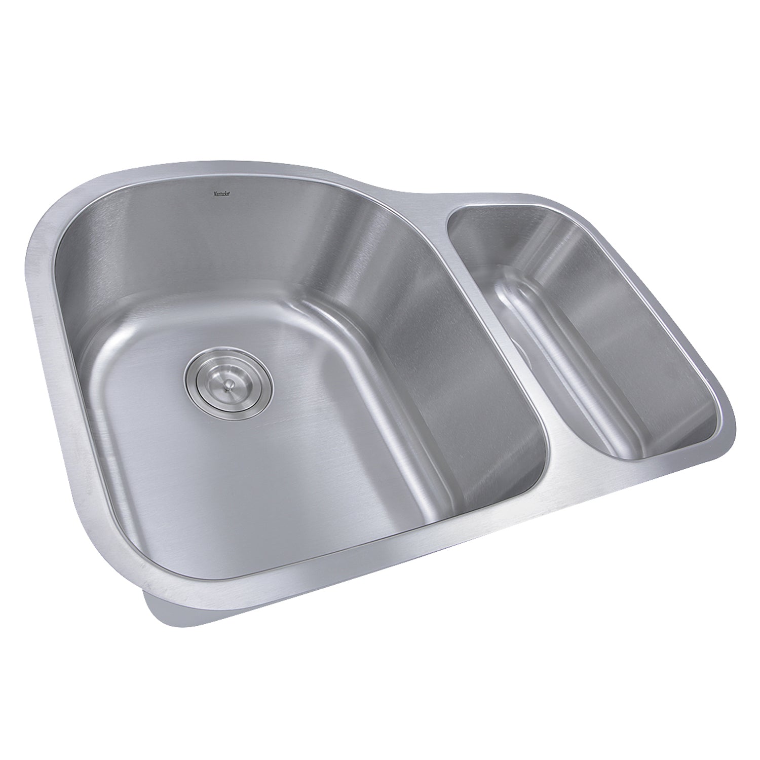 Nantucket Sinks NS3121-16 - 31.5" 70/30 Double Bowl Undermount Stainless Steel Kitchen Sink, 16 Gauge