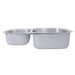 Nantucket Sinks NS7030-16 - 32.5" 70/30 Reverse Double bowl Undermount Stainless Steel Kitchen Sink, 16 Gauge