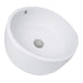 Nantucket Sinks Round White Vessel Sink with Overflow NSV213 DirectSinks