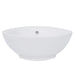 Nantucket Sinks 17-Inch Round White Vessel Sink with Overflow NSV218 DirectSinks