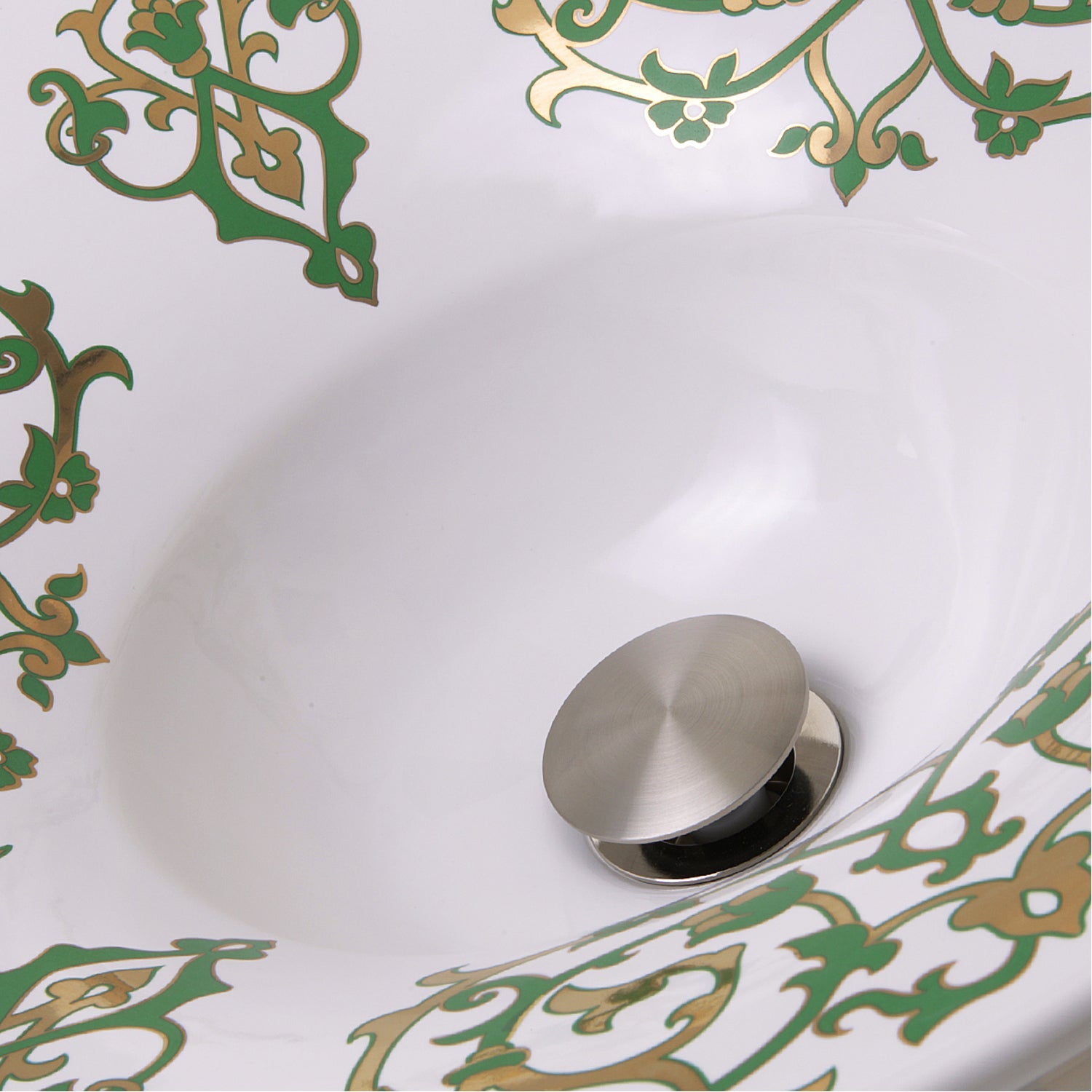 Nantucket Sinks Lugano Fireclay Hand-Decorated Vanity Sink DirectSinks