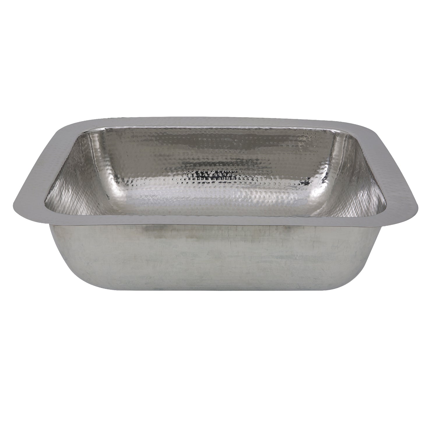 Nantucket Sinks RES - 17.5" Hammered Stainless Steel Rectangle Bar Sink