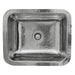 Nantucket Sinks RES - 17.5" Hammered Stainless Steel Rectangle Bar Sink