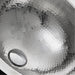Nantucket Sinks RLS-OF 16.875-Inch Hand Hammered Stainless Steel Round Undermount Bathroom Sink with Overflow DirectSinks