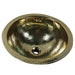 Nantucket Sinks ROB-OF - 13-Inch Hand Hammered Brass Round Undermount Bathroom Sink, Brass with Overflow DirectSinks